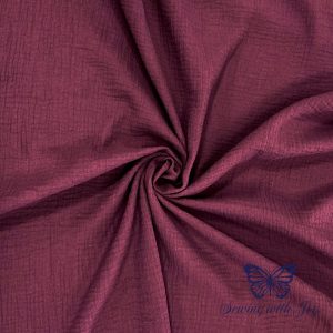 Burgundy fabric for fall capsule wardrobe