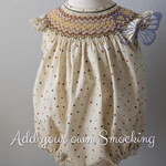Ready to Smock Bishop Bubble Romper with Smocking